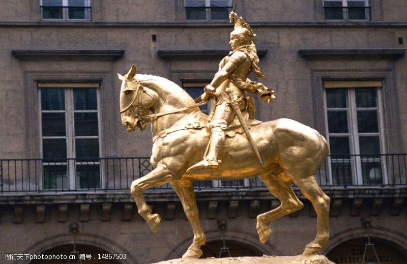 骑士巴黎风光图片