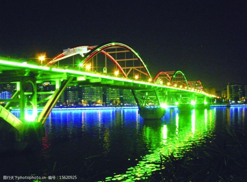 江桥柳州文惠桥夜景图片