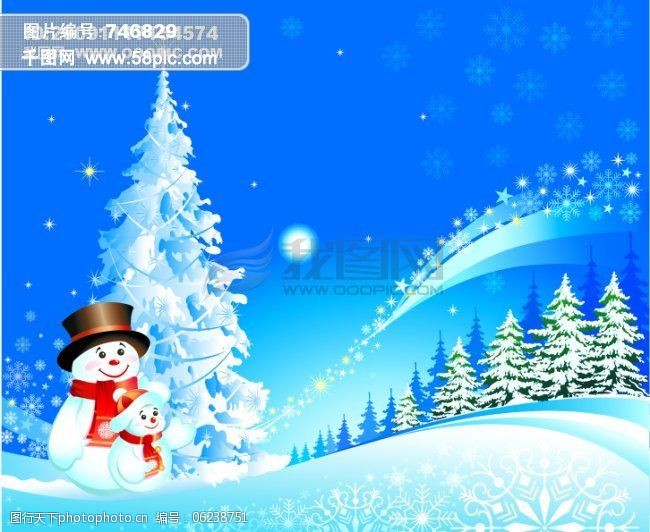 圣诞帽免费下载圣诞节圣诞树雪人帽子围巾雪花