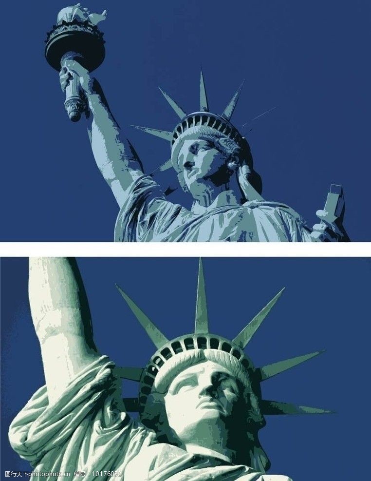 矢量自由女神自由女神美国地标女神像图片