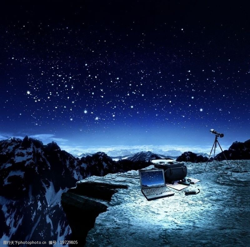 望远镜联想Thinkpad星夜图片