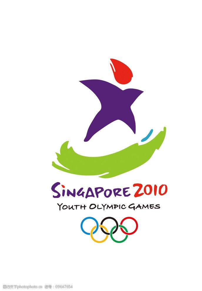 2010年新加坡青少年奥林匹克运动会会徽图片