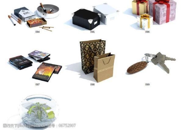 宜家整理盒极品生活用品三维模型第一辑图片