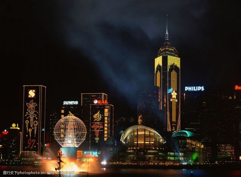 夜港香港風光图片