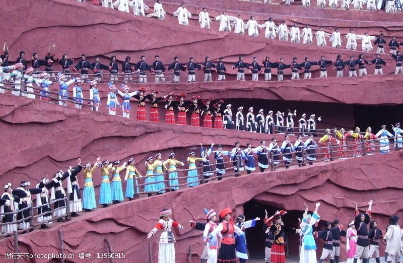 少数民族印象丽江歌舞表演图片