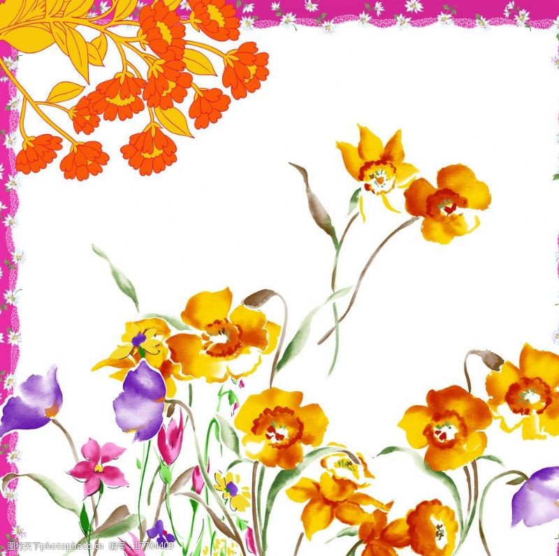 荷兰花卉纹4图片