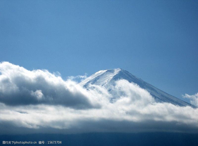 雲彩富士山風雲图片