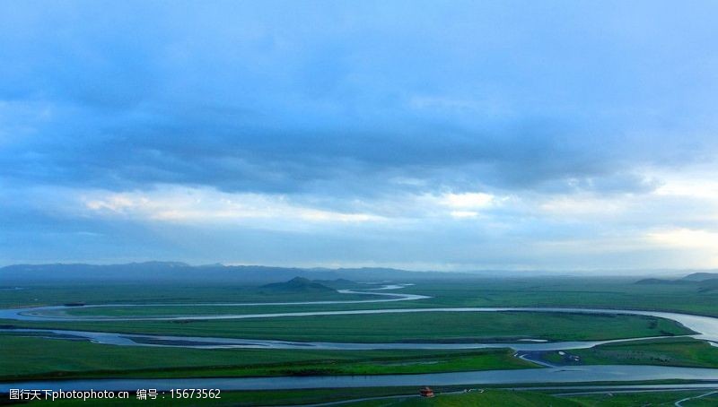 雲彩黄河首曲自然保护区图片