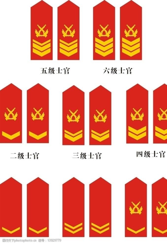 中国人民解放军武警士官常服肩章图片