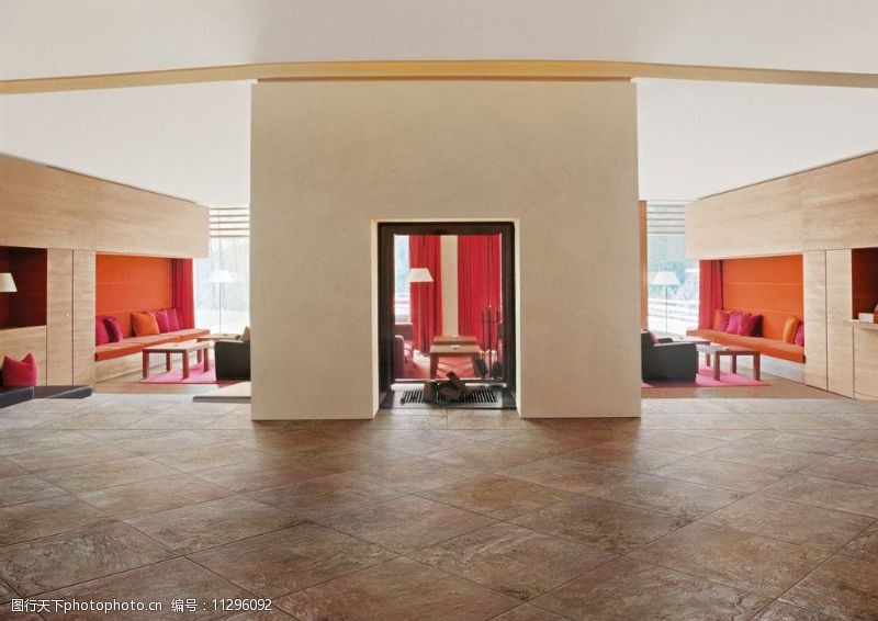 欧式铁窗现代简约风格客厅瓷砖铺贴图图片