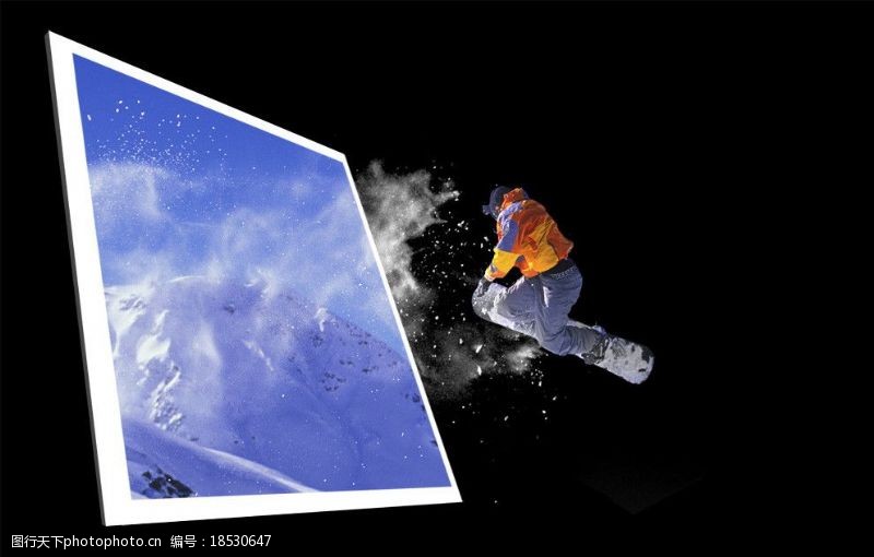跳跃滑雪的艺术图片