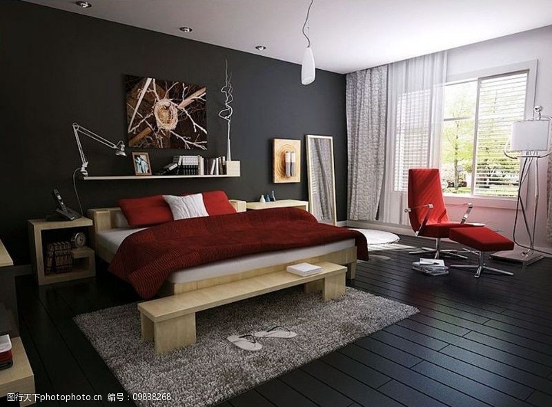 3dmax时尚睡房模型MAX图片