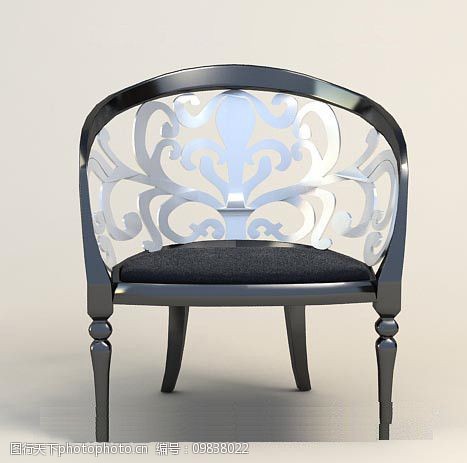 3dmax精致欧式家具椅子图片
