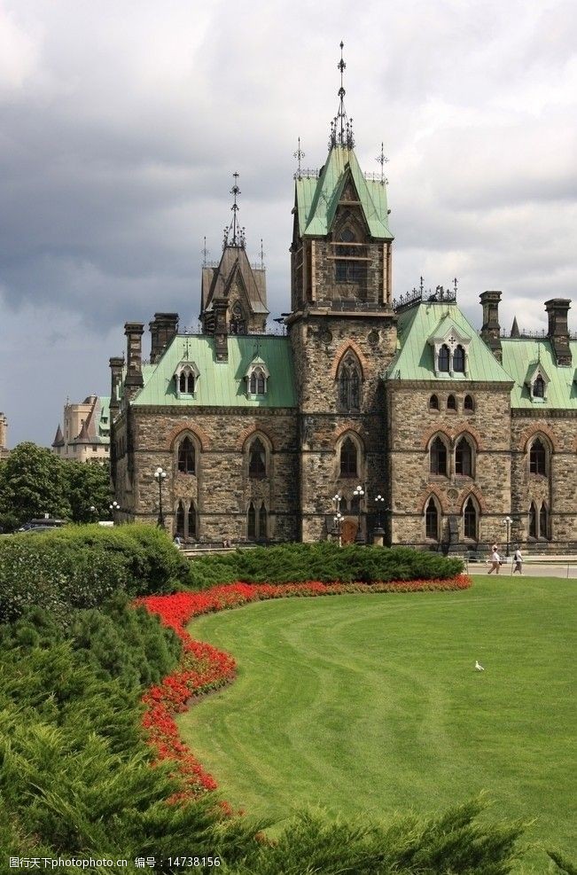 亮點加拿大渥太華國會大廈图片