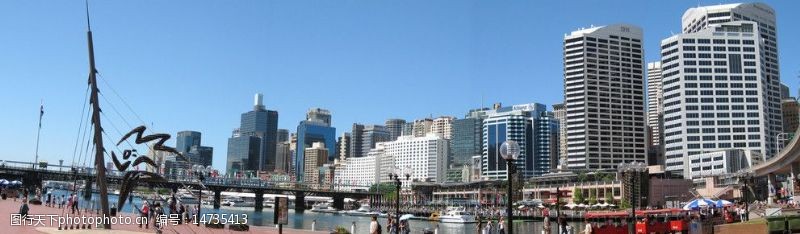 外界风景悉尼达令港全景图片