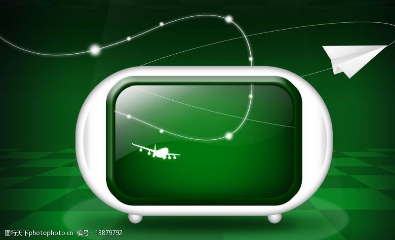 飞机背景视频纸飞机电视视频显示器个性电脑广告设计图片