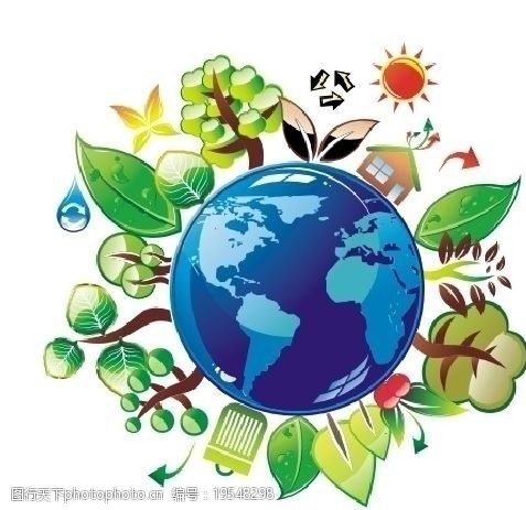科学生产绿色地球环保生活图片