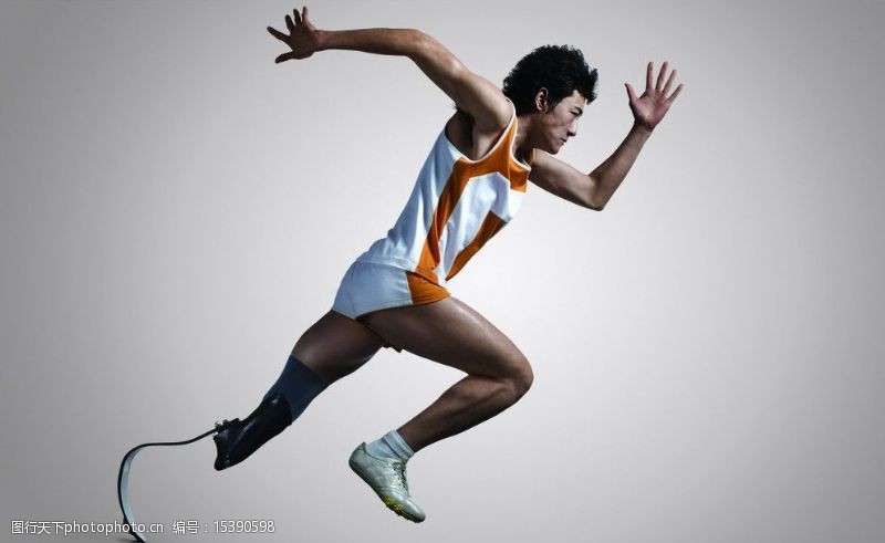 北京残奥会残疾人运动图图片