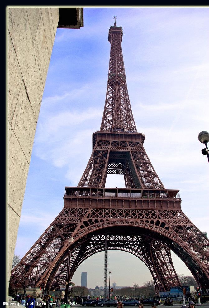 法国著名建筑巴黎埃菲爾鐵塔图片