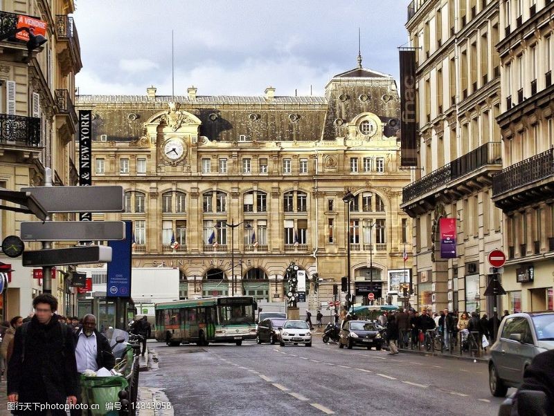 护栏柱巴黎街景图片