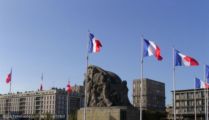政府大楼法国勒阿弗尔中心广场图片