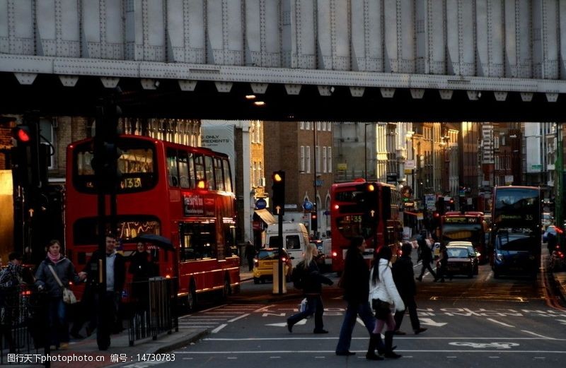 中国电信英国伦敦闹市区街景图片