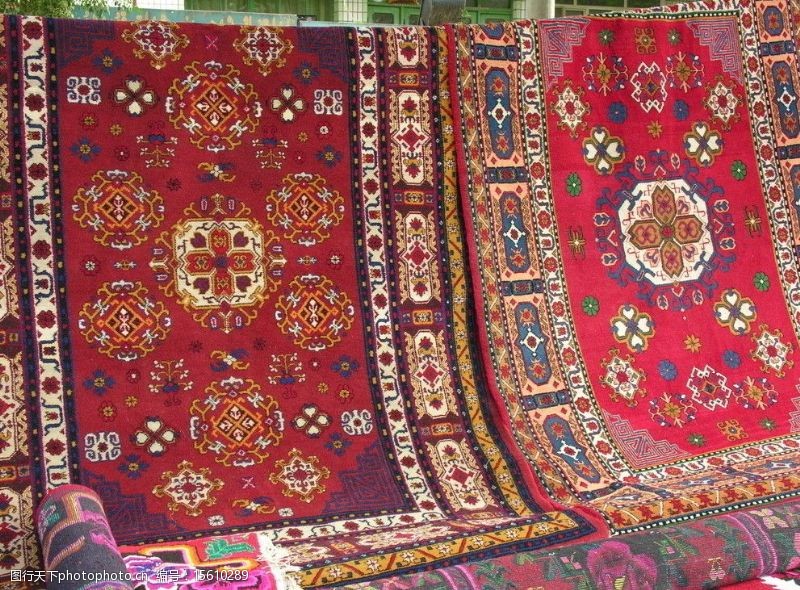 毛毯新疆和田手工地毯图片
