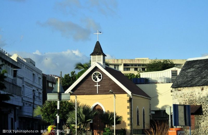 印度洋毛里求斯路易港圣十字架教堂图片