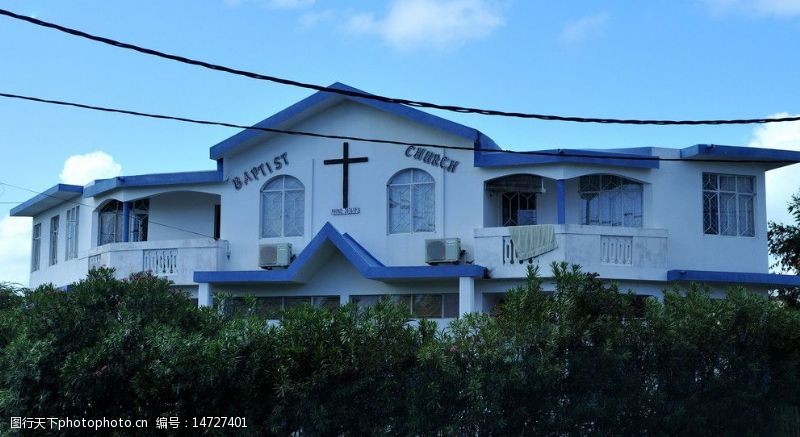 印度洋毛里求斯路易港浸信会教堂图片