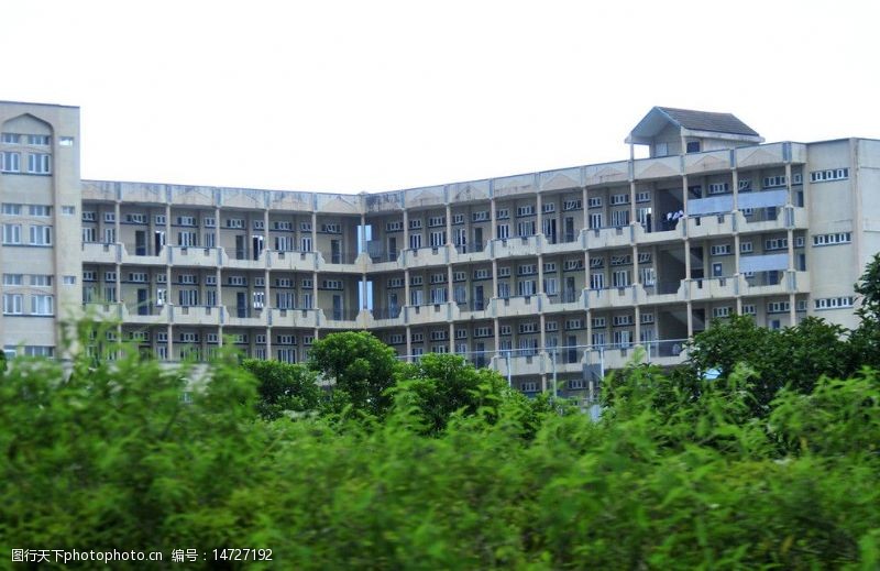 印度洋毛里求斯路易港市内的学校建筑图片