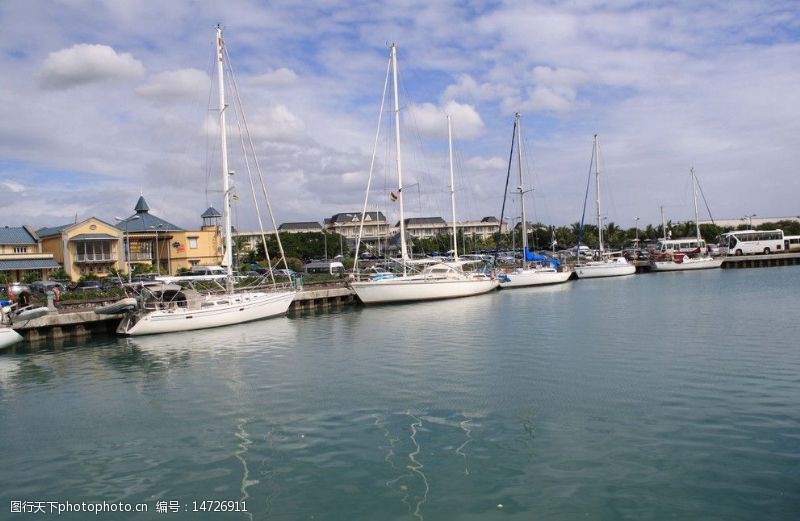 印度洋毛里求斯路易港港湾图片