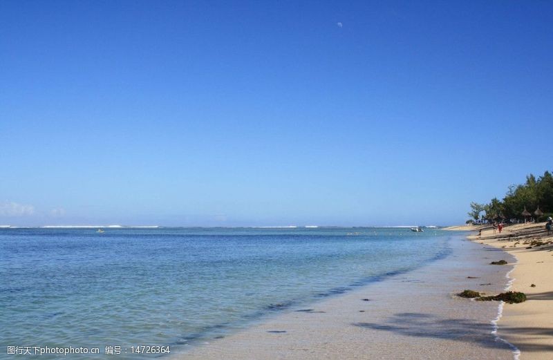 印度洋毛里求斯心旷神怡的海景图片