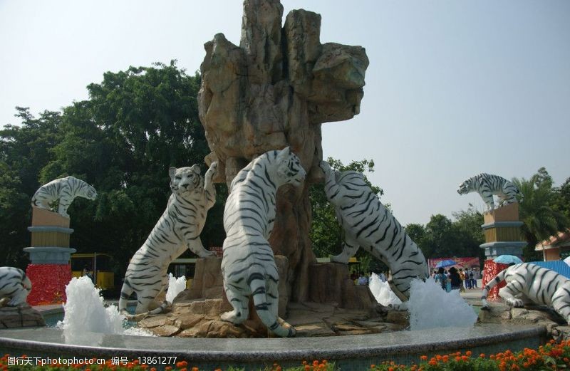 雕塑喷泉广州城市雕塑图片