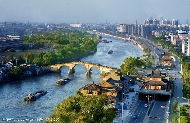 杭州运河拱宸桥图片