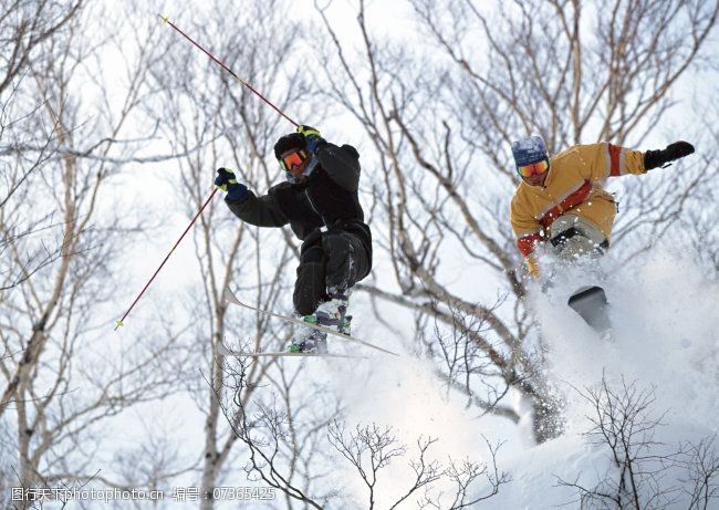 滑雪图片免费下载雪山滑雪人物