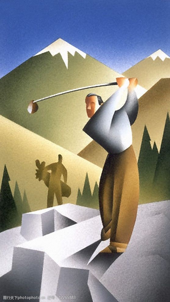 苏格兰文化高尔夫艺术图片