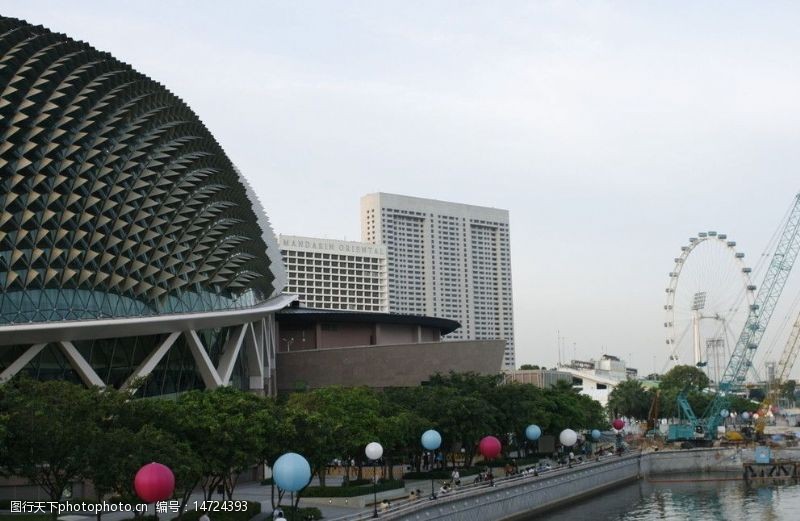 楼顶亮化新加坡滨海艺术中心图片