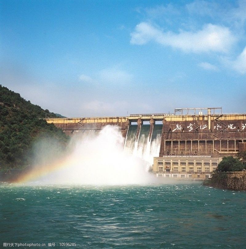 水力发电大坝雄姿图片
