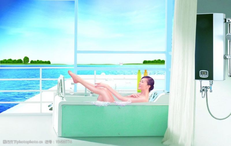 热水器卫浴海报图片