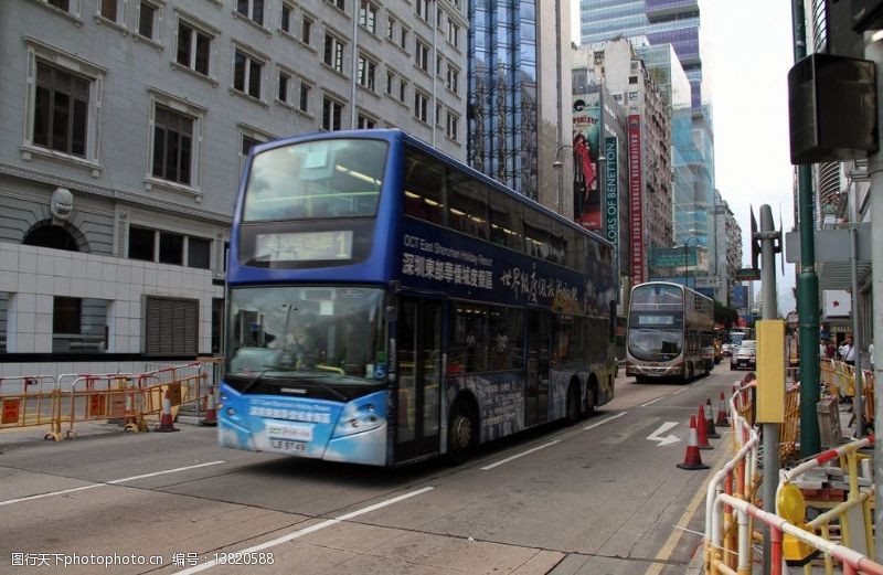公共汽车香港尖沙嘴双层城巴图片