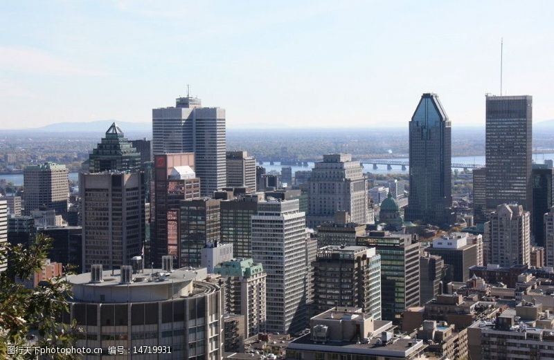 金融场景蒙特利尔最繁华的城区图片