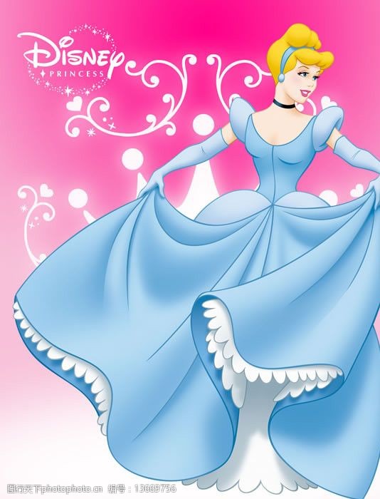disney灰姑娘仙蒂公主最新迪士尼公主海报图片