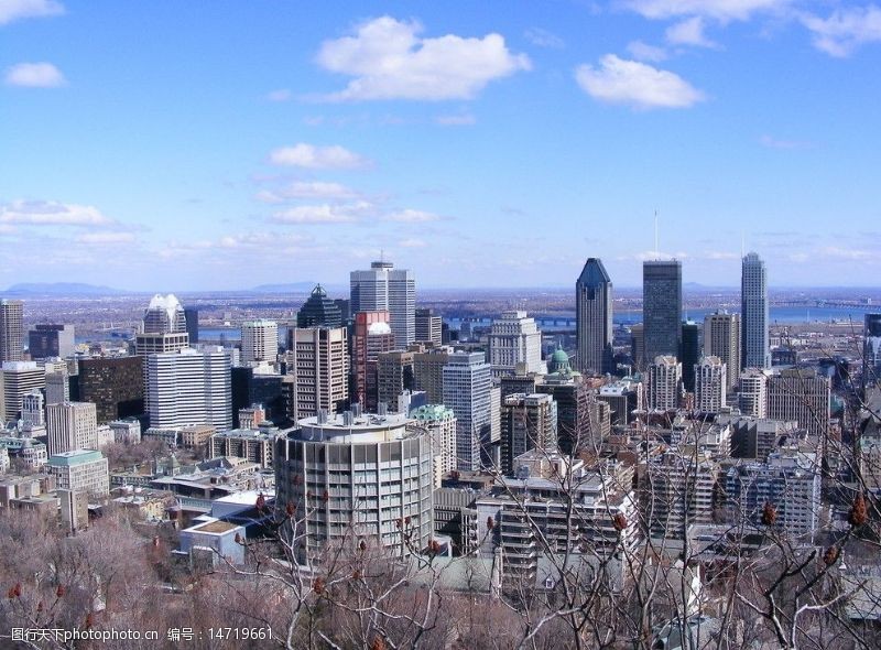 金融场景蒙特利尔最繁华的城区图片