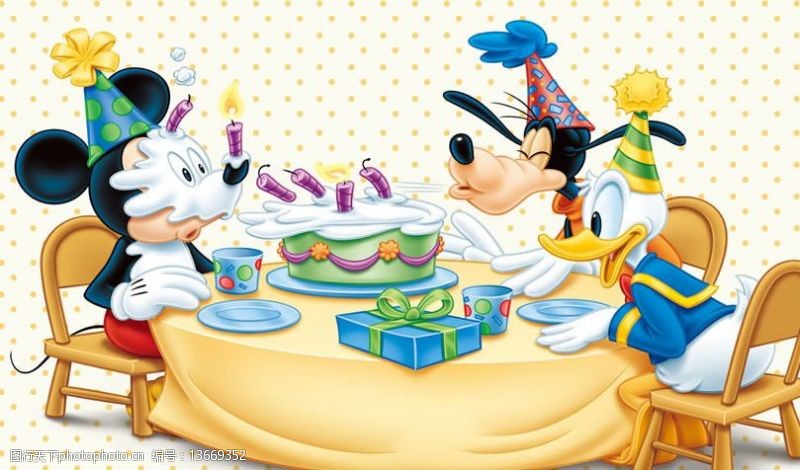 disney米老鼠与唐老鸭生日宴会图片