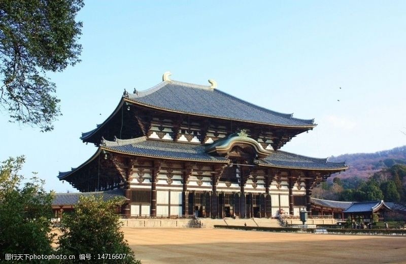 摄影台历日本奈良东大寺图片