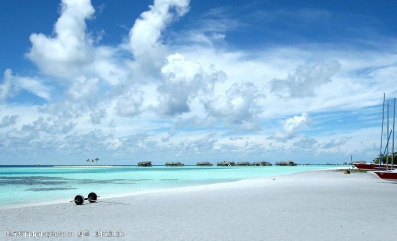 马尔代夫沙滩海岛图片