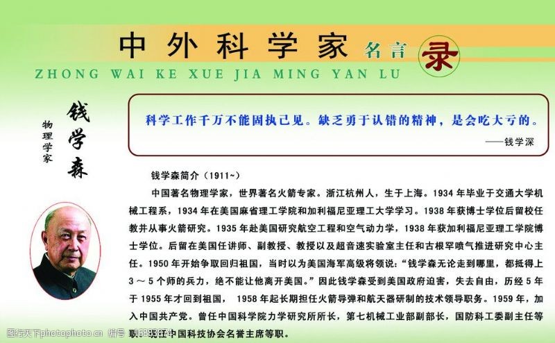 钱学森头像中外科学家钱学森图片