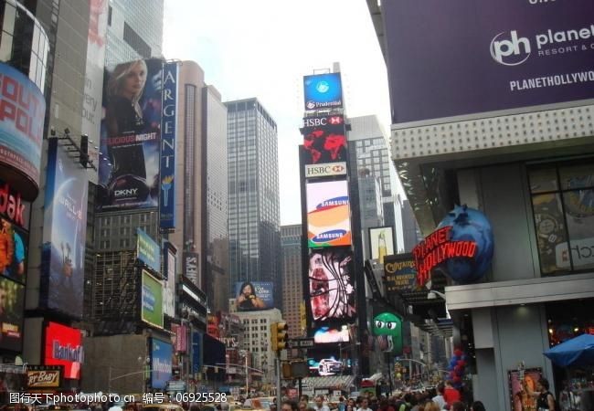 霓虹灯矢量图纽约时代广场图片