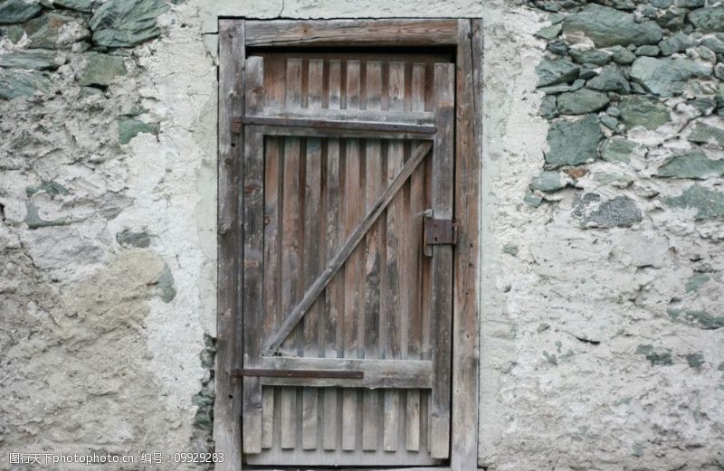 古老的锁扣古老的门图片
