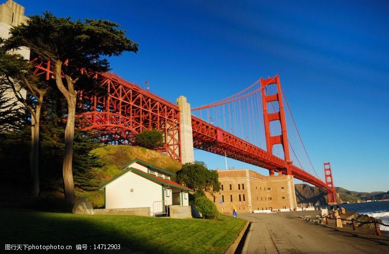 吊桥旧金山金门大桥图片
